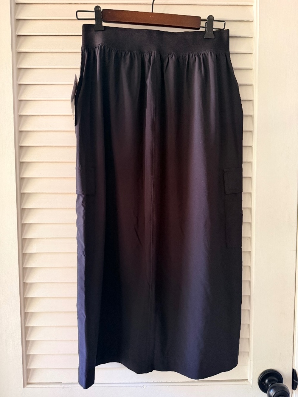Athleta Brooklyn Heights Cargo Maxi Skirt 2 NWT Gorpcore Utility Techwear Black